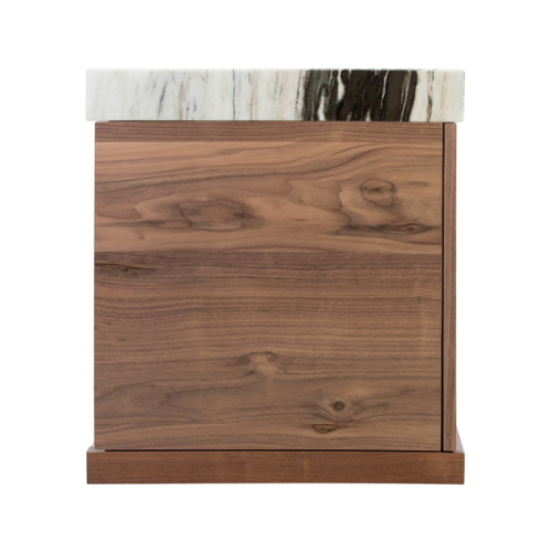 Prodigieux Credenza by Facet Furniture side view with wood grain